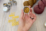 Yellow Rubber Small Set | Stitch Markers