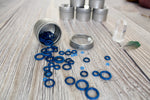 Blue Rubber Small Set | Stitch Markers