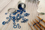 Blue Rubber Large Set | Stitch Markers