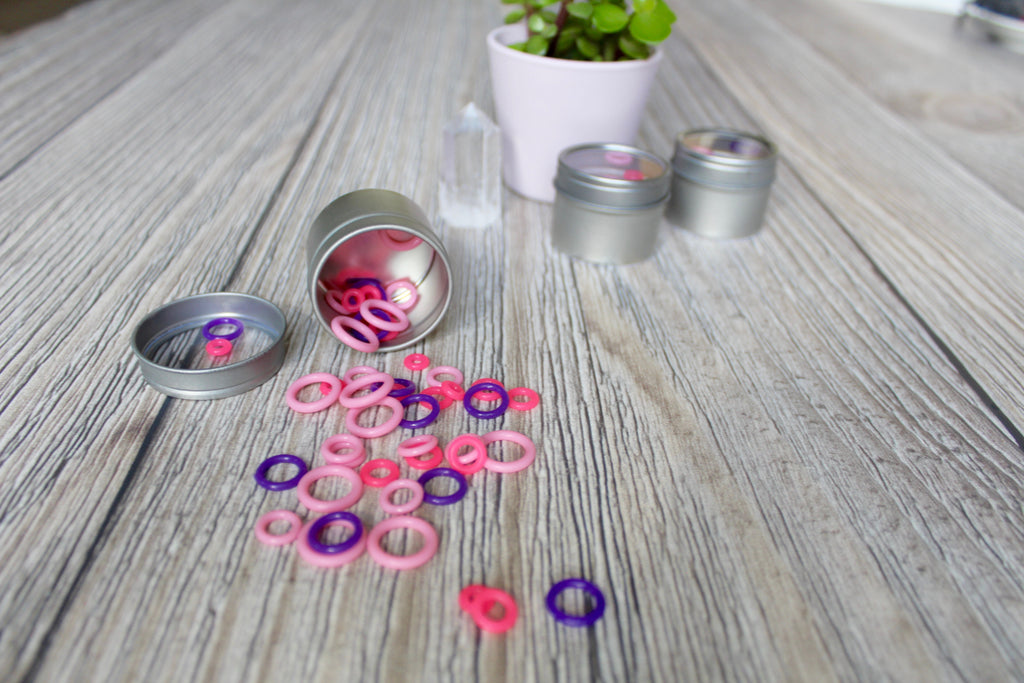 Pink Silicone Small Set | Stitch Markers