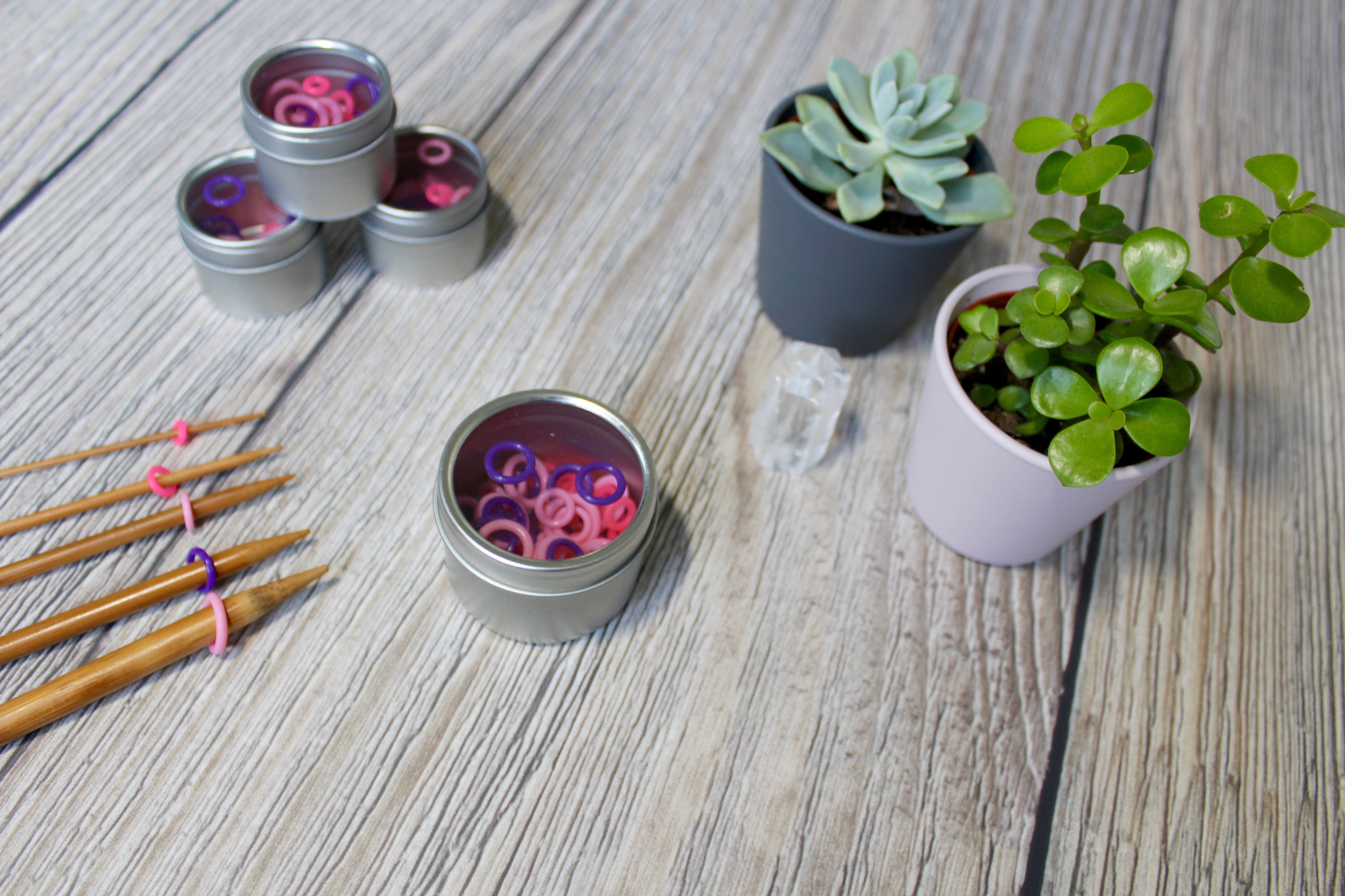 Pink Silicone Small Set | Stitch Markers