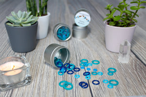 Blue Silicone Small Set | Stitch Markers