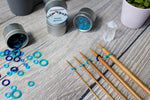 Blue Silicone Small Set | Stitch Markers