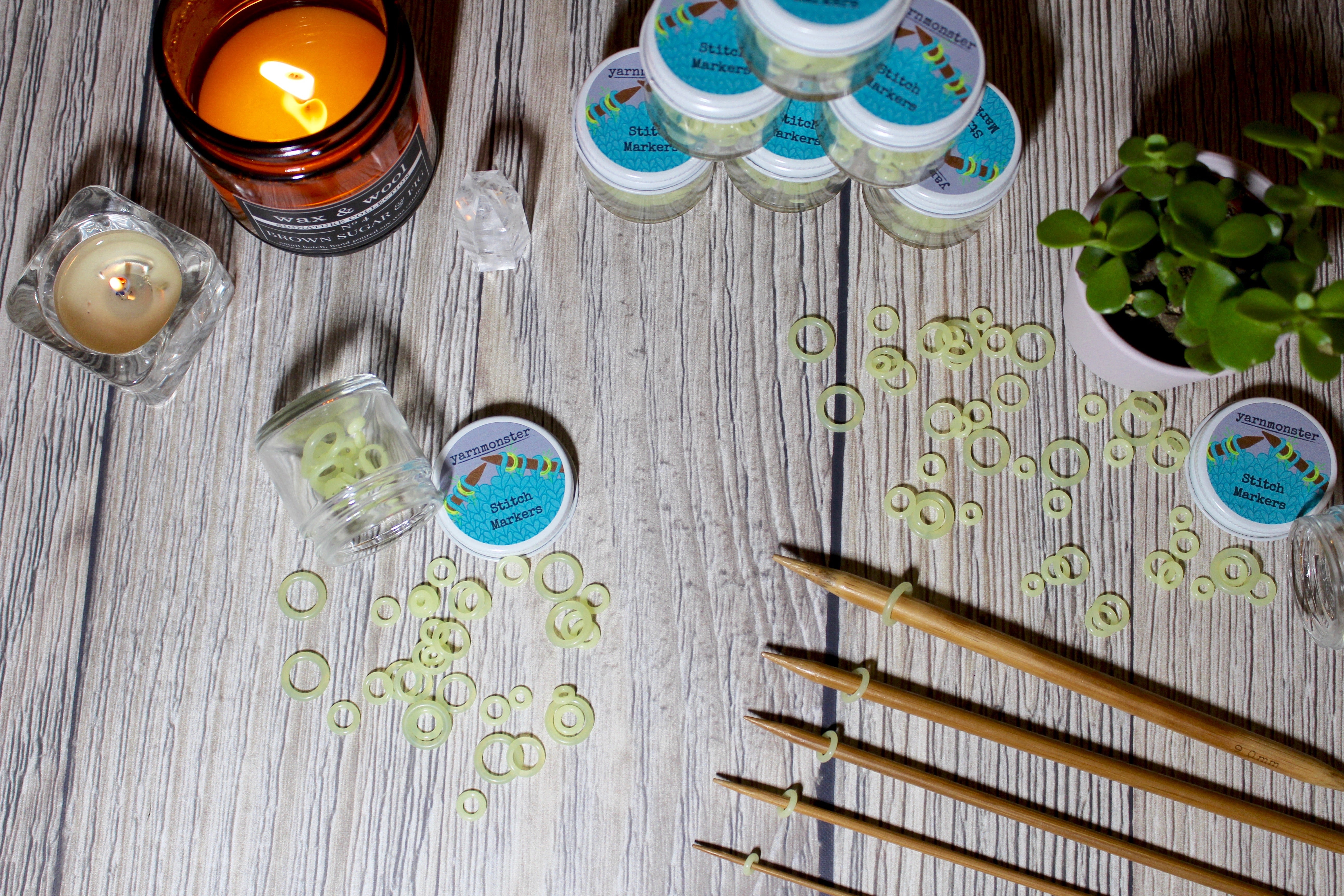 Glow in The Dark Silicone Set | Stitch Markers