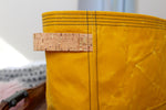 Yellow Waxed Canvas Niffin Bag