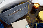 Charcoal Waxed Canvas Niffin Bag