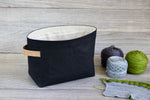 Black Waxed Canvas Niffin Bag