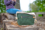 Cypress Green Waxed Canvas Niffin Bag