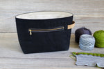 Black Waxed Canvas Niffin Bag