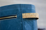 Orion Blue Waxed Canvas Niffin Bag