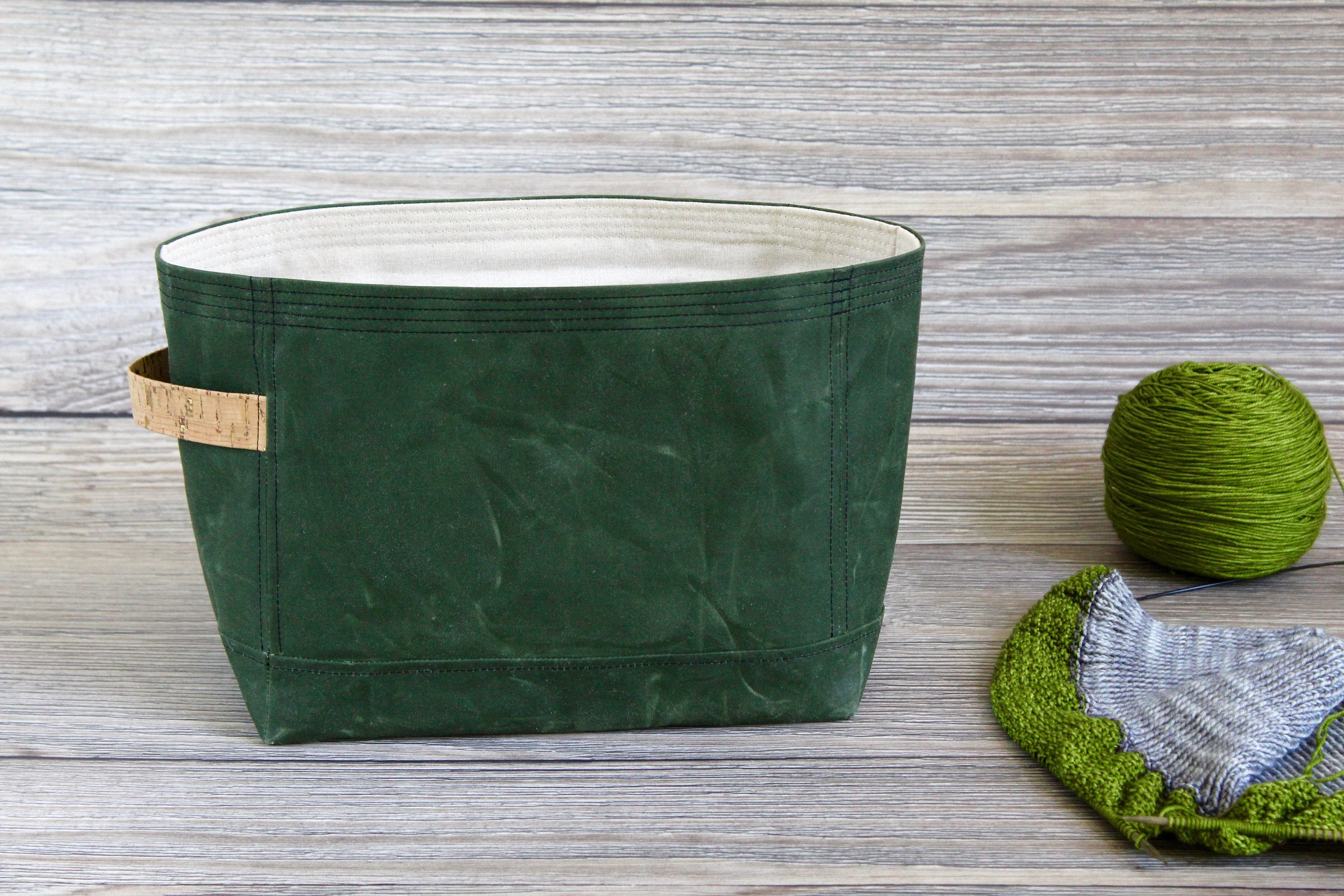 Cypress Green Waxed Canvas Niffin Bag