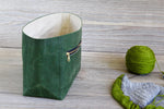 Cypress Green Waxed Canvas Niffin Bag