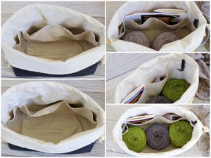 Plum Waxed Canvas Niffin Bag